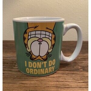 Garfield I Don't Do Ordinary Coffee Mug Cup Used